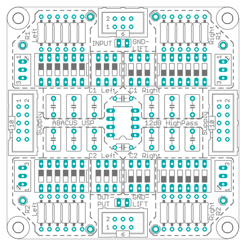 USP - 2nd-Order Highpass-Filter - Schema