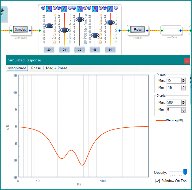 EQ-Einstellung im DSP-Programm